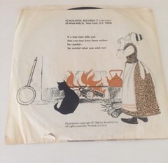 1978 Scholastic Records The Three Wishes 7″ LP 33 1/ 3 RPM Vinyl RARE