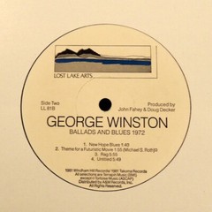 George Winston – Ballads And Blues LP 1972 Lost Lake Arts/Windham Hill EX/EX