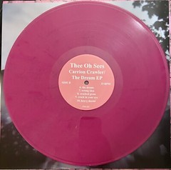 OH SEES ‘Carrion Crawler LP MAGENTA coachwhips pink brown fuzz damaged bug Yikes