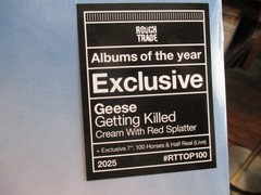 GEESE Getting Killed Rough Trade Cream Red Splatter w 7 inch SEALED