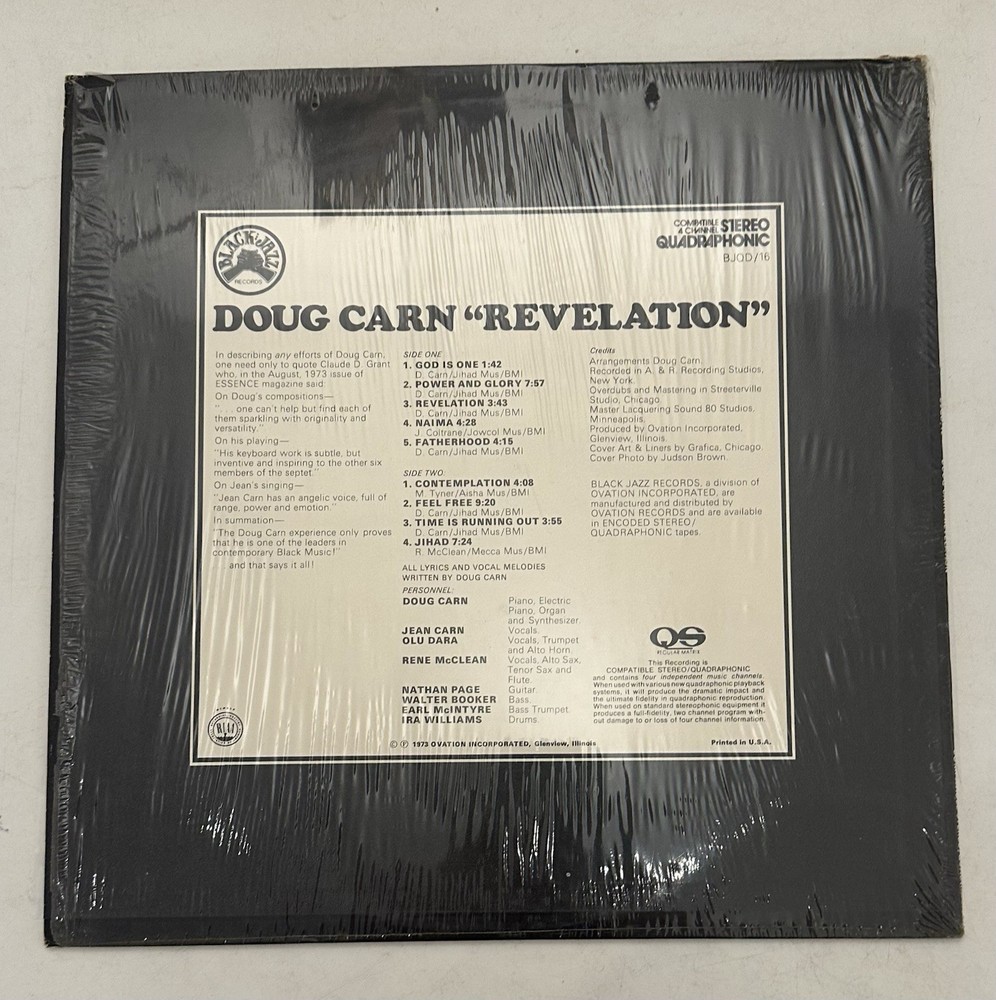 Doug Carn Featuring The Voice Of Jean Carn – Revelation Quadraphonic / 1973