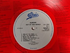Europe Out Of This World Red Vinyl LP 1988 Epic 462449 1 Hard Rock Heavy Metal