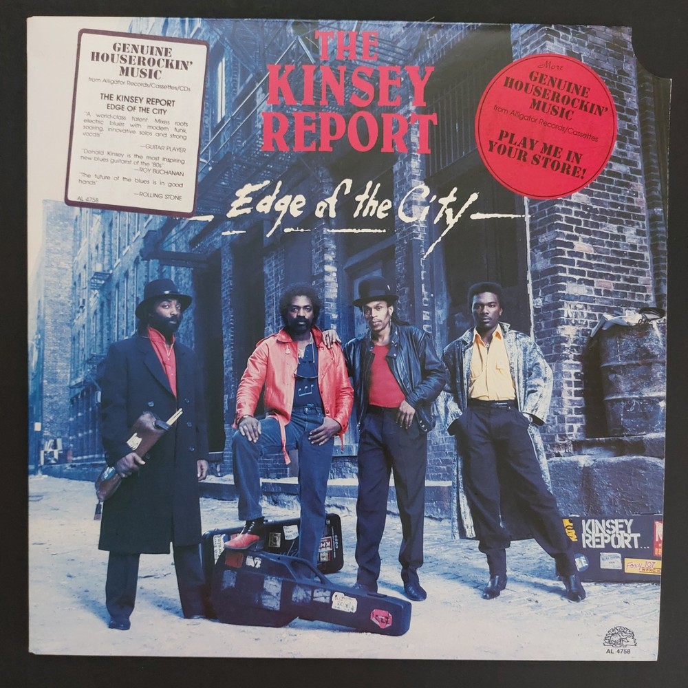 The Kinsey Report Edge of the City Funk Vinyl LP 1987 Excellent Tested Fast Ship