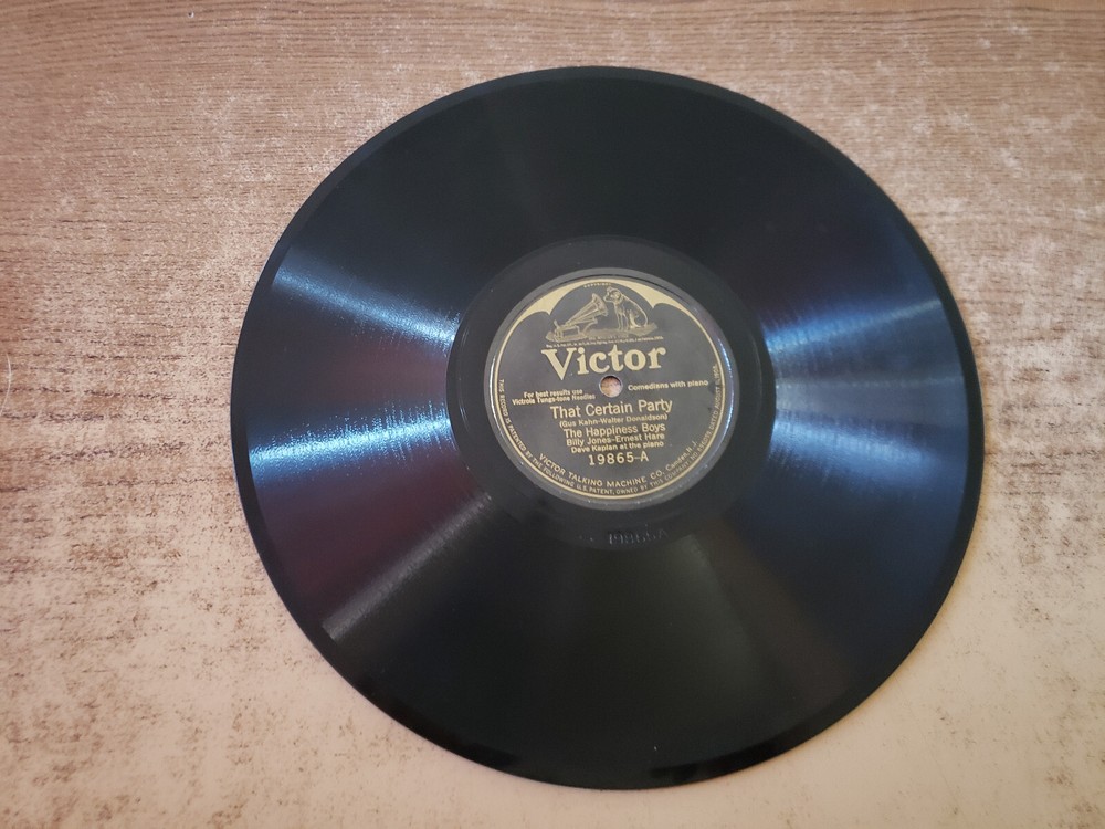 1920s MINT-EXC HAPPINESS BOYS That Certain Party /Why Aren’t Yez Eatin 19865 78