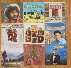 Lot 9 Vinyl Record Elvis Critters Joe Cocker Chuck Mangione Association REDUCED