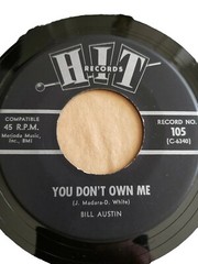 Harvey Frolic Talking About My Baby/Bill Austin You Don’t Own Me 1964 Hit 105