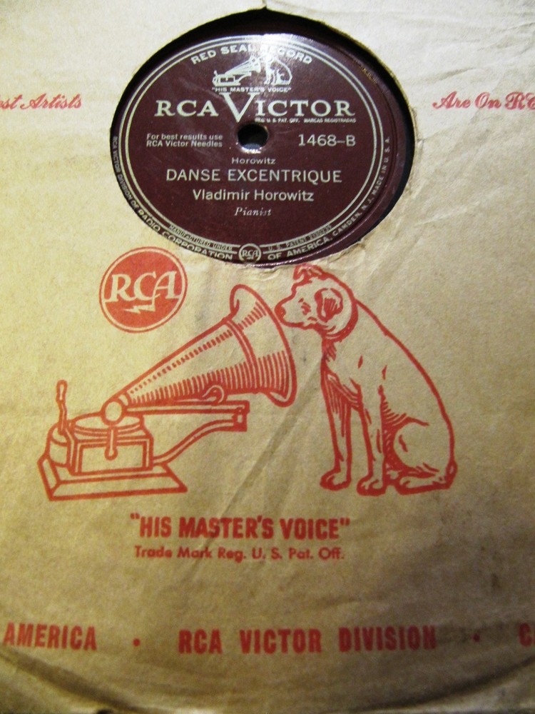 1st Rec Ragtime 1930 Vladimir HOROWITZ DANSE EXCENTRIQUE PAGANINI ETUDE Piano
