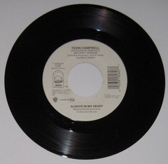 Tevin Campbell – 45 – “Always In My Heart” – sounds NM but please read descr.