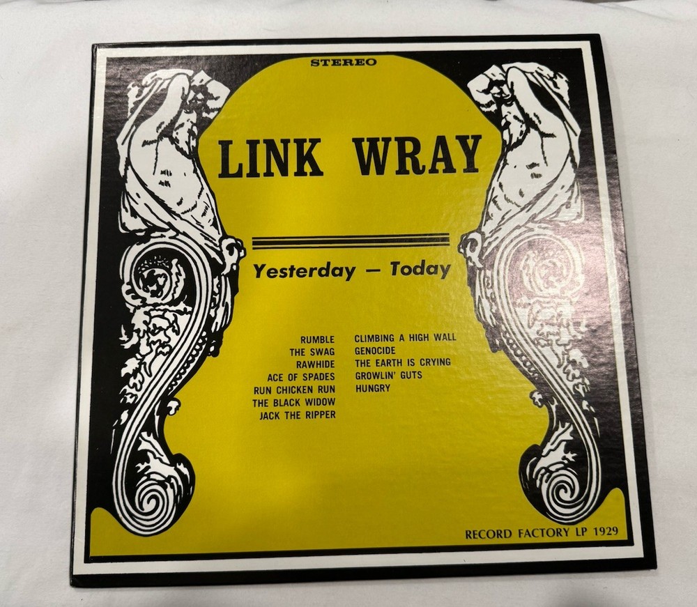 Link Wray Yesterday – Today LP Record Factory RF-1929 Vinyl 12″ Stereo