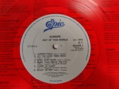 Europe Out Of This World Red Vinyl LP 1988 Epic 462449 1 Hard Rock Heavy Metal