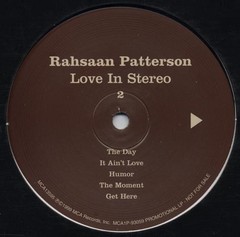 Love In Stereo, by Rahsaan Patterson, Vinyl, LP 1999, MCA1P-93059
