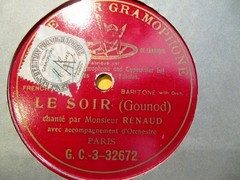 1905 PARIS G&T MAURICE RENAUD French Baritone Gounod LE SOIR GC 3-32672