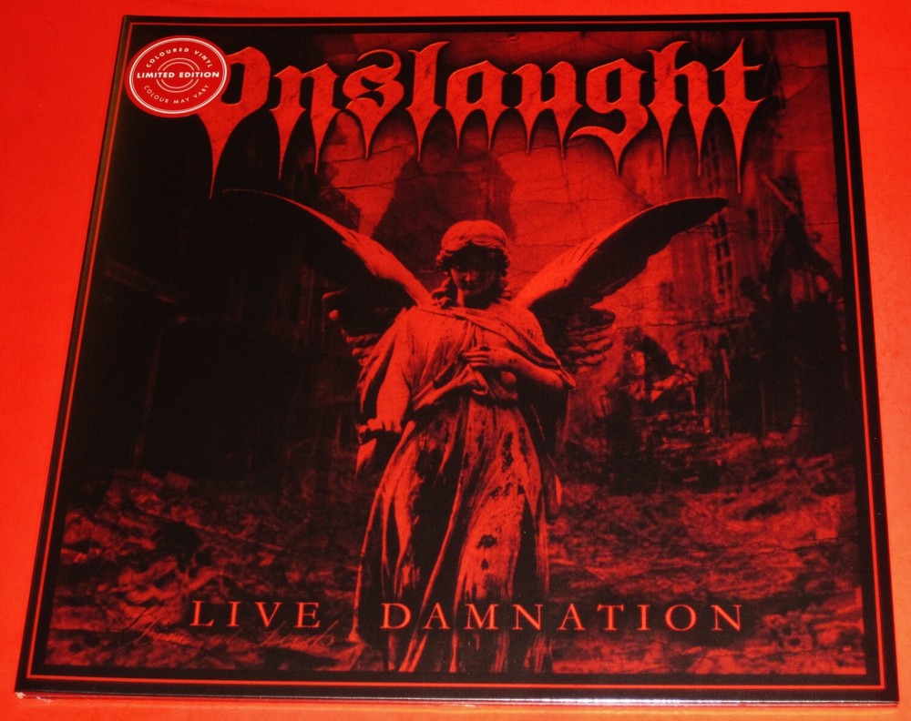 Onslaught: Live Damnation – Limited Edition LP Clear Vinyl Record 2020 BOB NEW