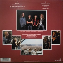 Metallica/Master Of Puppets, Japan Issue, with Obi, Vinyl VG+