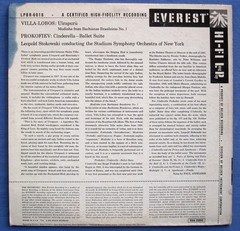 VILLA-LOBOS Uirapuru PROKOFIEV Cinderella STOKOWSKI Everest Mono LP Belock EX
