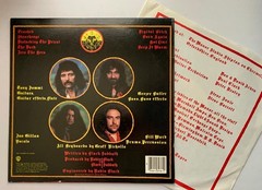 BLACK SABBATH Born Again EX WARNER BROS. original PROMO vinyl LP w/inner Gillan