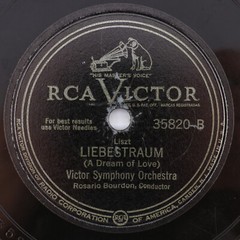 Victor Symphony Orchestra “Kamennoi-Ostrow / Liebestraum 1939 12” 78 rpm 35820