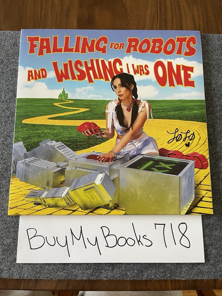 LOLO – Falling for Robots & Wishing I Was One – Signed Vinyl LP- Emerald Green