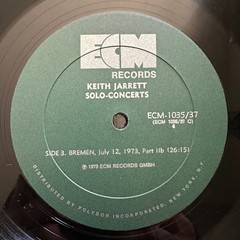 Keith Jarrett Solo Concerts Vinyl 3LP Box Set With Booklet 1973 ECM Records Jazz