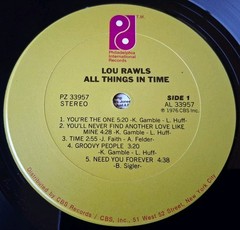 Lou Rawls – All Things In Time LP – 1976 Philadelphia International Records VG++