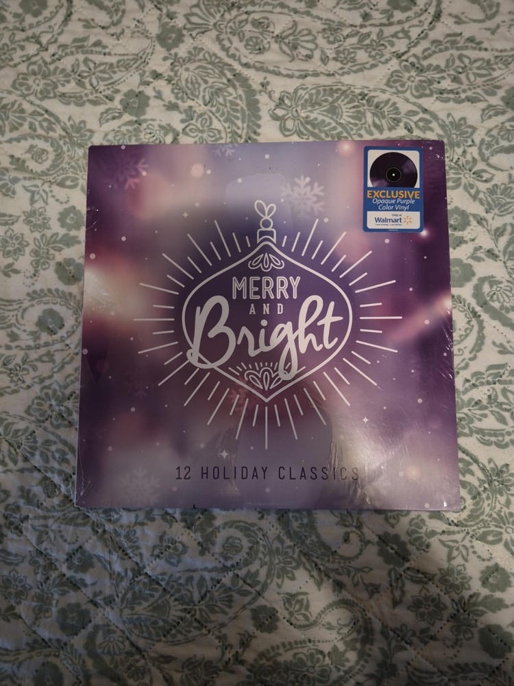 MERRY AND BRIGHT 12 HOLIDAY CLASSICS – OPAQUE PURPLE – VINYL LP – R43