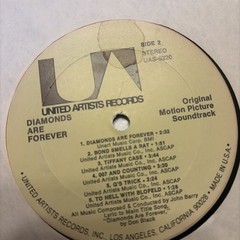 John Barry Shirley Bassey Diamonds Are Forever Soundtrack LP 33 RPM United Arti…