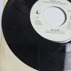 Johnny Lee Say When/ The Yellow Rose Warner Bros. 45 RPM Record 7-29375