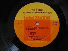 MAX ROACH We Insist! – Freedom Now Suite LP 1961 US Candid VG(+) Abbey Lincoln