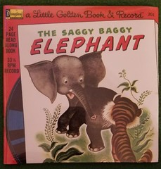The Saggy Baggy Elephant Book and Record, (SS), 33 1/3 RPM, 7 in., #201, 1976