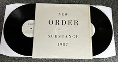LP DOUBLE VINYL NEW ORDER ALBUM SUBSTANCE 1987 FACT 200 UK 2ND PRESS 1987 EX-/EX