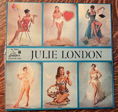12″ LP~ JULIE LONDON~ 1956~ CALENDAR GIRL~ GATEFOLD COVER/MAROON LABEL~ NICE!