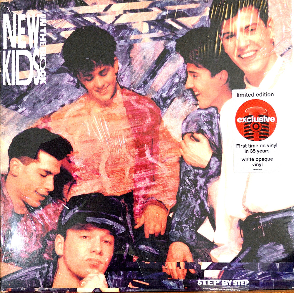 New Kids on the Block ‘Step By Step’ White Opaque Vinyl LP Record NEW in Shrink