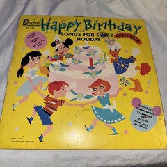 1964 Happy Birthday And Songs For Every Holiday Halloween Disneyland Record…