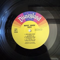 Vintage 1979 Mickey Mouse Disco LP Vinyl Record Disneyland Records 2504 Disney
