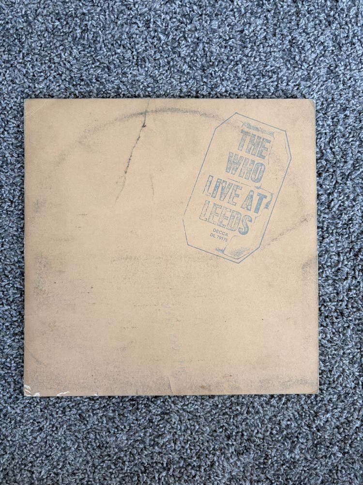 THE WHO – LIVE AT LEEDS VINYL LP – US DECCA DL 79175 WITH PAPERWORK