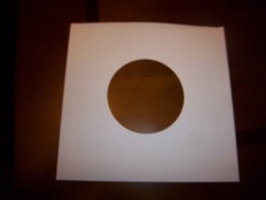 50 ct 7″ 45 RPM paper inner sleeves/hole for viewing label Record