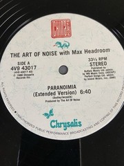 The Art Of Noise – Paranoimia Extended Version 12″, Vintage 1986 Vinyl