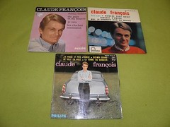 Claude François – 3 x EP 7″RARE Original France Pressings “Philips” & “Fontana”