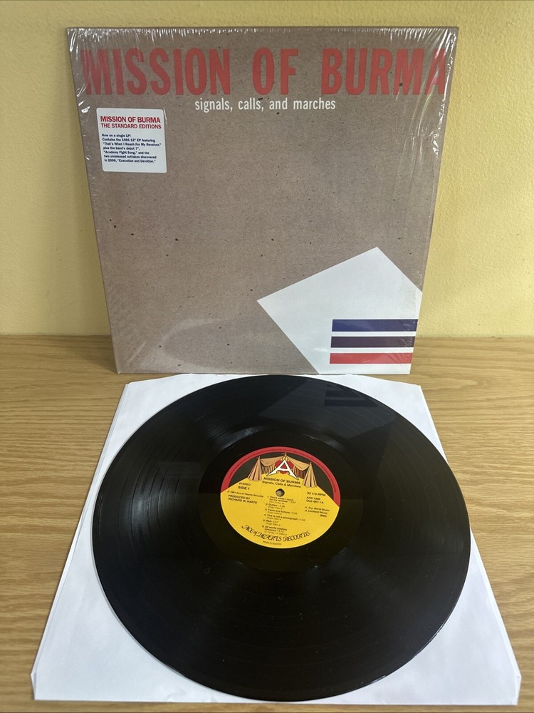 Mission Of Burma Signals Calls & Marches Record Vinyl LP AHS 1006 Shrink Hype NM