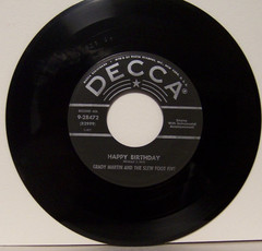GRADY MARTIN – HAPPY BIRTHDAY / ANNIVERSARY SONG – 1952 7″ 45rpm VINYL RECORD