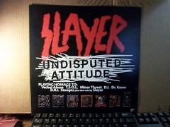 Orig Vintage Slayer Undisputed Attitude 1996 12×12 promoFlat/poster Not a record