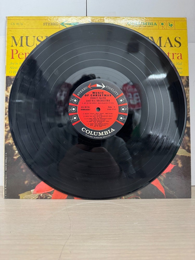 Percy Faith – Music of Christmas LP Record 1959 Columbia Stereo Holiday 33 RPM