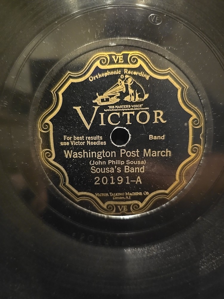 Sousa’s Band El Capitan March / Washington Post March 1920s Military Brass