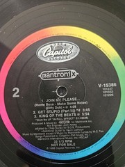 Mantronix – Join Me Please.(Home Boys – Make Some Noise) 12″ Promo 33RPM V 15386