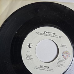 Johnny Lee Say When/ The Yellow Rose Warner Bros. 45 RPM Record 7-29375