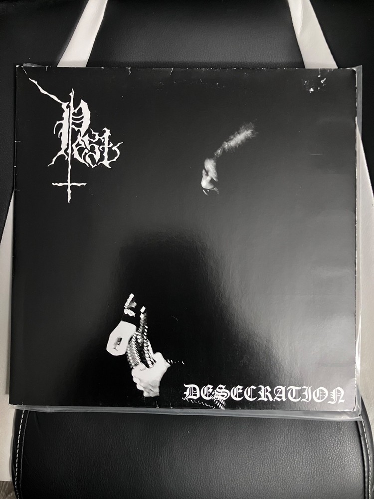 Pest Desecration Vinyl LP Black Metal No Colours Records Rare