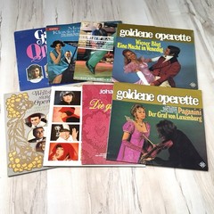 Lot 8 Vinyl LP 12″ Records in German Opera Jazz Classical Piano Symphony String