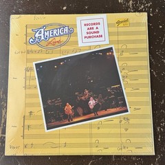 America Live Factory Sealed Lp Hype Sticker Tin Man Horse With No Name Sister
