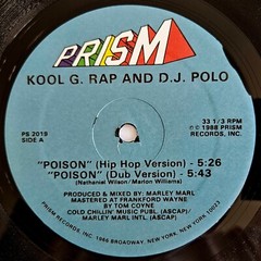 1988 – KOOL G. RAP & D.J. POLO – POISON – PRISM RECORDS REPRESS