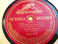 1906 PARIS G&T MAURICE RENAUD Baritone WAGNER Tannhäuser Abendstern VICTOR 91067